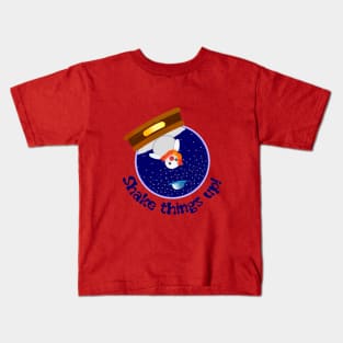 Snow Globe: Shake things up Kids T-Shirt